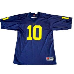NWOT Tom Brady 10 Nike Michigan Wolverine Vintage Men Football Jersey M RARE